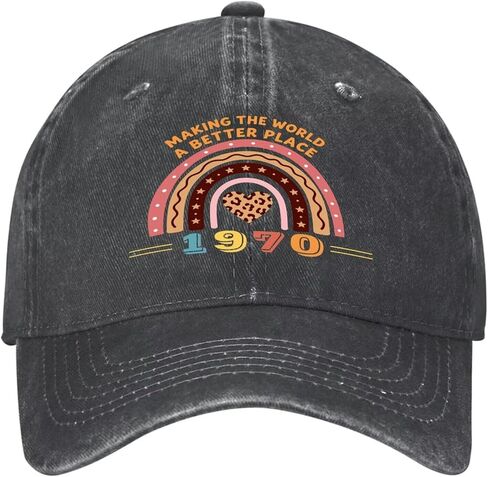Birthday Gifts for Men Women, Personalized 18th - 101th Birthday Gifts, 1924-2006 Vintage Hat Baseball Cap in Saudi Arabia