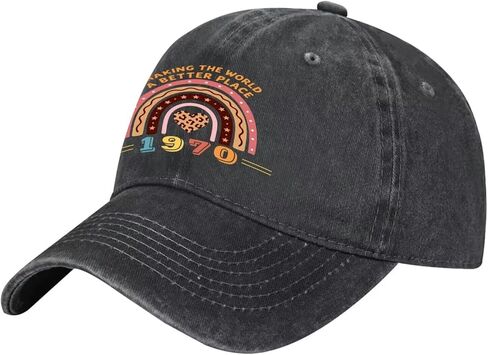 Birthday Gifts for Men Women, Personalized 18th - 101th Birthday Gifts, 1924-2006 Vintage Hat Baseball Cap in Saudi Arabia