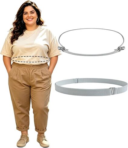 Adjustable Crop Tuck Belt(23.6" to 75") Elastic Waist Band to Change The Style & Secure Sweaters & Tops, and Shirts in Kuwait
