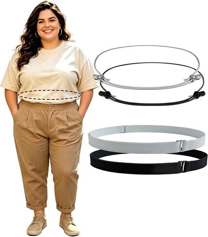 Adjustable Crop Tuck Belt(23.6" to 75") Elastic Waist Band to Change The Style & Secure Sweaters & Tops, and Shirts in Kuwait