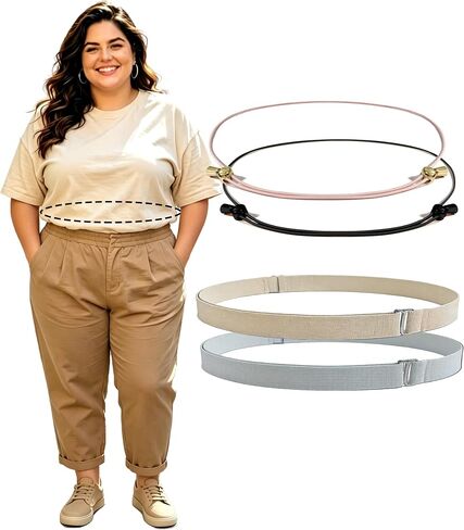 Adjustable Crop Tuck Belt(23.6" to 75") Elastic Waist Band to Change The Style & Secure Sweaters & Tops, and Shirts in Kuwait