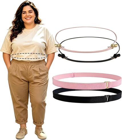 Adjustable Crop Tuck Belt(23.6" to 75") Elastic Waist Band to Change The Style & Secure Sweaters & Tops, and Shirts in Kuwait
