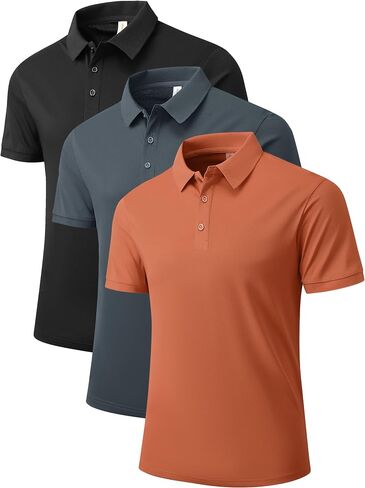 NELEUS Men's Polo Shirt Quick Dry Performance Short Sleeve Tactical Shirts Pique Jersey Golf Shirt in Kuwait