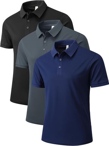NELEUS Men's Polo Shirt Quick Dry Performance Short Sleeve Tactical Shirts Pique Jersey Golf Shirt in Kuwait