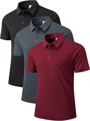 NELEUS Men's Polo Shirt Quick Dry Performance Short Sleeve Tactical Shirts Pique Jersey Golf Shirt in Kuwait