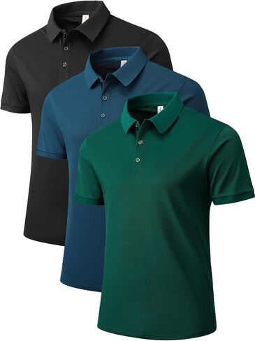 NELEUS Men's Polo Shirt Quick Dry Performance Short Sleeve Tactical Shirts Pique Jersey Golf Shirt in Kuwait