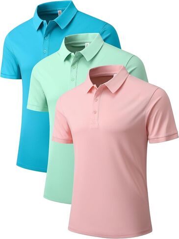 NELEUS Men's Polo Shirt Quick Dry Performance Short Sleeve Tactical Shirts Pique Jersey Golf Shirt in Kuwait