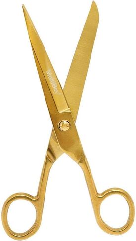 MultiBey Scissors Straight Recycled Stainless Steel 7" Copper Gold Multipurpose Fabric Leather Arts and Crafts Paper Shears Heavy Duty in Kuwait