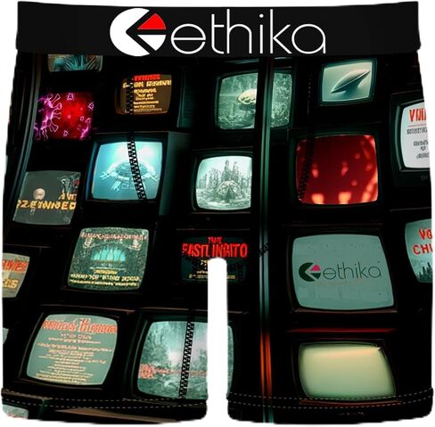 سروال داخلي رجالي متوسط ​​الطول من Ethika، طول ممتد، يتمدد في 4 اتجاهات مع حزام خصر مميز in Kuwait