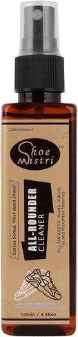 Shoe Mistri Shoe All Rounder Cleaner Spray, Quick Leather Cleaner, Liquid Cleaning Spray, Best for Suede, Nubuck, Canvas, Knit, Mesh and Most Other Absorbent Fabrics in Saudi Arabia