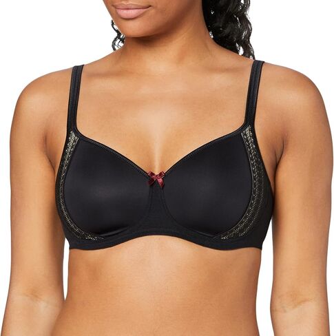 Rosa Faia Fleur Womens Wireless Contour Bra, 32E, Black in Kuwait