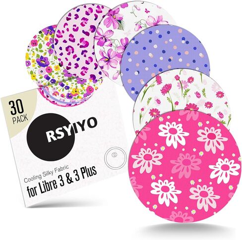 Sensor Covers for Libre 3 Plus, 30Pack Waterproof Libre 3 Plus Sensor Covers Flexible Fabric CGM Tape Easy-Peel Tab Full Cover Patch Hypoallergenic Latex-Free Long Stay for 15 Days in Saudi Arabia