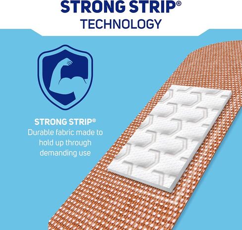 Care Science Heavy Fabric Strong Adhesive Bandages, 60ct Assorted Sizes | Flexible Protection for First Aid and Wound Care in Kuwait