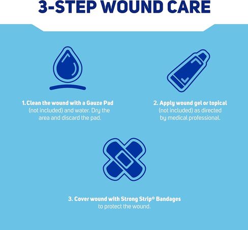Care Science Heavy Fabric Strong Adhesive Bandages, 60ct Assorted Sizes | Flexible Protection for First Aid and Wound Care in Kuwait