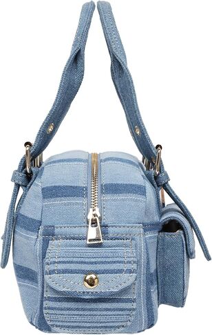 True Religion Denim Mini Satchel | Denim | Small Purses for Women with Utility Pockets | Cute Crossbody Bag | Womens Everyday Purse in Kuwait