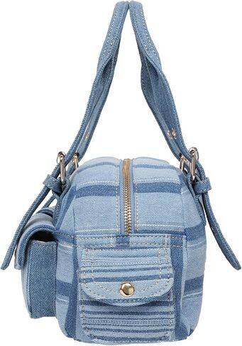 True Religion Denim Mini Satchel | Denim | Small Purses for Women with Utility Pockets | Cute Crossbody Bag | Womens Everyday Purse in Kuwait
