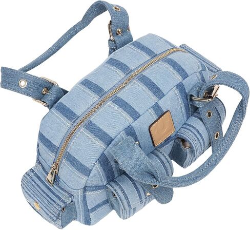 True Religion Denim Mini Satchel | Denim | Small Purses for Women with Utility Pockets | Cute Crossbody Bag | Womens Everyday Purse in Kuwait