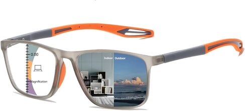 Multifocal Progressive Transition Photochromic Reading Glasses Blue Light Blocking Multifocus Readers Spring Hinge in Saudi Arabia