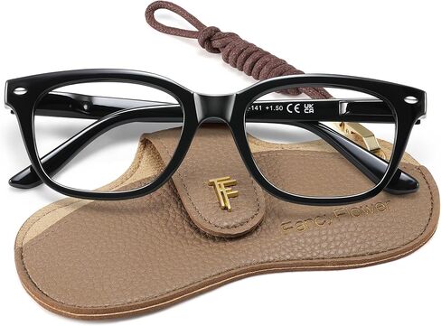Square Reading Glasses for Women - Blue Light Blocking Readers - Amber Mist in Saudi Arabia