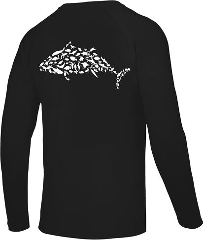 Men's Fishing Shirt Long Sleeve, UPF50+ UV Protection Sun Shirts, Quick Dry Graphic T Shirt for Running Hiking in Saudi Arabia