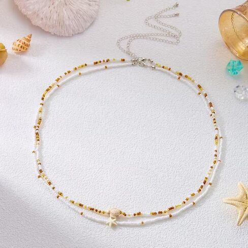 Starfish Shell Waist Chain for Women Layered Adjustable Belly Chain with Pearl Mermaid Seashell Boho Summer Beach Bikini Body Jewelry for Vacation & Festival in Kuwait