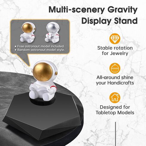 Levitating Display Stands,Magnetic Levitation Figures Miniatures 360 Degree Miniature Automatic Rotating Stand, Magnetic Floating Display with Stand for Toys, Figures, Levitating Decor for Home & Office in Saudi Arabia
