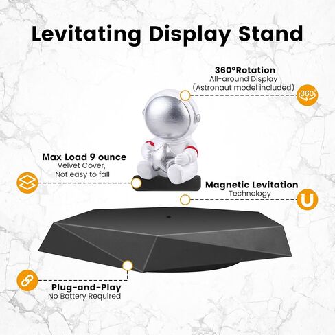Levitating Display Stands,Magnetic Levitation Figures Miniatures 360 Degree Miniature Automatic Rotating Stand, Magnetic Floating Display with Stand for Toys, Figures, Levitating Decor for Home & Office in Saudi Arabia