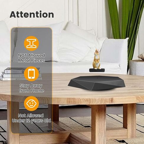 Levitating Display Stands,Magnetic Levitation Figures Miniatures 360 Degree Miniature Automatic Rotating Stand, Magnetic Floating Display with Stand for Toys, Figures, Levitating Decor for Home & Office in Saudi Arabia