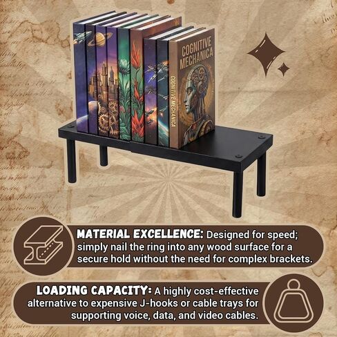 Thyle 2 Pack Book Shelf Riser، حامل كتب معدني قابل للتوسيع قابل للتعديل طول 7.8-13.7 بوصة موفر للمساحة حامل عرض مزدوج الصفوف للمانجا والروايات وأقراص DVD والأقراص المدمجة in Kuwait