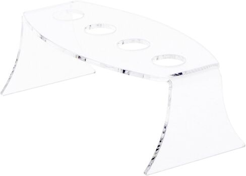 Plymor Clear Acrylic Wine Bottle Stopper Display Riser, 2.5" H x 6.5" W x 3" D in Saudi Arabia