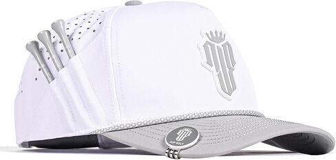 Structured Golf Hat with Magnetic Ball Marker & Tee Holder, Breathable Performance Snapback Cap for Men & Women in Kuwait