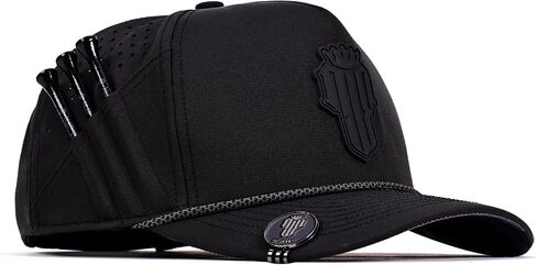 Structured Golf Hat with Magnetic Ball Marker & Tee Holder, Breathable Performance Snapback Cap for Men & Women in Kuwait