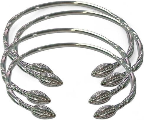 Cocoa Nefertiti ends .925 Sterling Silver West Indian Bangles Handmade Women Men Bracelets Caribbean Jamaican West Indies Gift Jewelry Made in USA mom gift summer stacking bracelets in Saudi Arabia