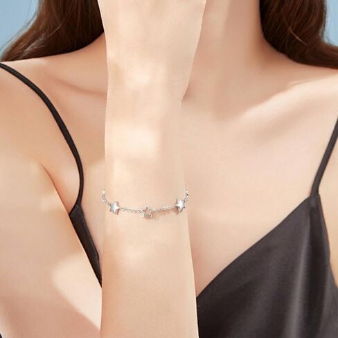 Dainty Star Bracelet for Women Adjustable Star Charm Bracelets Stars Jewelry Gift for Mom, Wife, Friends in Kuwait