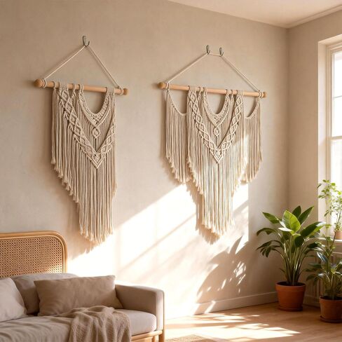 holoith 2 Pack Wooden Tapestry Hangers Tapestry Hanging Rod Adjustable Wood Rug Hanger 16-32 Inch Wall Hanging Tapestries Rods Rug Hangers for Walls in Saudi Arabia