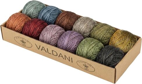 Valdani Pearl Cotton Ball Size 12 109YD Waves Ocean Waves in Kuwait