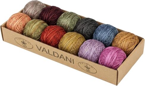 Valdani Pearl Cotton Ball Size 12 109YD Waves Ocean Waves in Kuwait