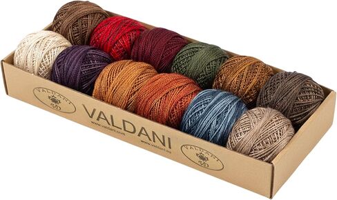 Valdani Pearl Cotton Ball Size 12 109YD Waves Ocean Waves in Kuwait