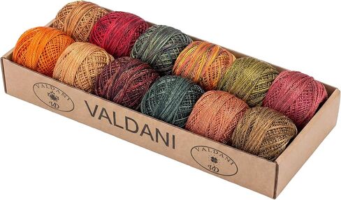 Valdani Pearl Cotton Ball Size 12 109YD Waves Ocean Waves in Kuwait
