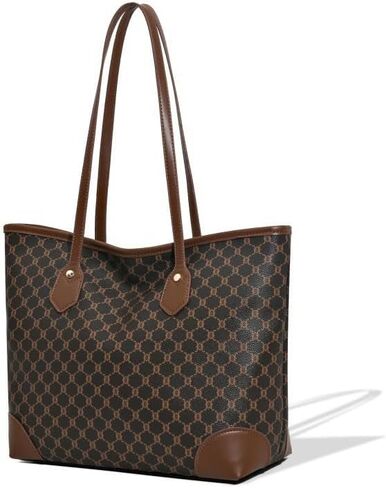 Crocodile-embossed crossbody bag with brown leather trim, classic pattern design, multiple compartments, professional-style zip-up shoulder bag，vintage purse in Kuwait