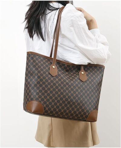 Crocodile-embossed crossbody bag with brown leather trim, classic pattern design, multiple compartments, professional-style zip-up shoulder bag，vintage purse in Kuwait