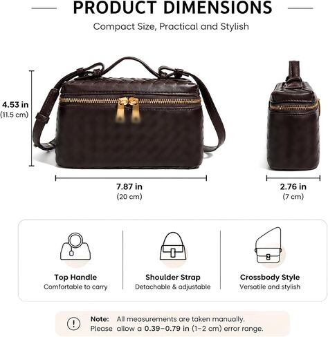 المنسوجة حقيبة كروسبودي صندوق حقيبة المرأة حقيبة يد بولي Leather حقيبة كتف جلدية الرجعية الحقيبة المنسوجة يدويا محفظة بمقبض علوي in Kuwait