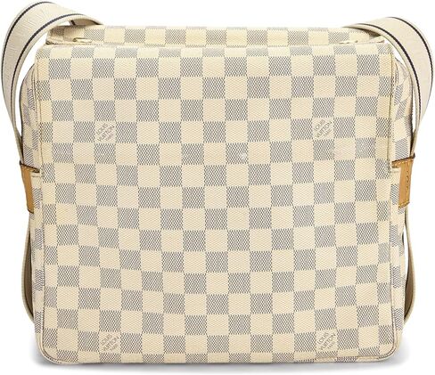 Louis Vuitton Pre-loved Damier Azur Naviglio, White in Saudi Arabia