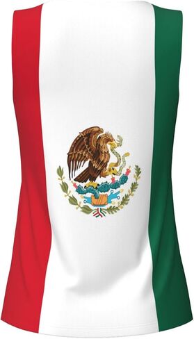 Women Tank Tops Sleeveless Vest Mexico Flag Pattern for Casual Gym Athletic Running Workout in Saudi Arabia