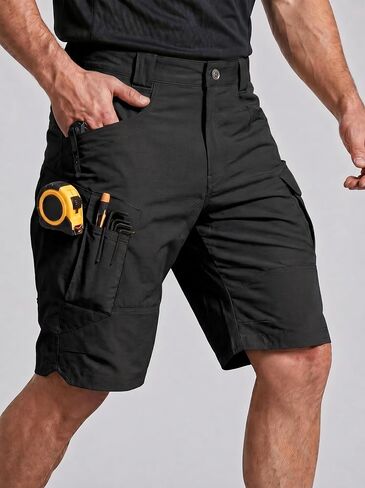 Men’s Tactical Cargo Shorts – Multi-Pocket, Adjustable Waist for Hiking, Work & Outdoor in Kuwait