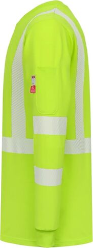 VATRENUS FR Shirts for Men High Visibility Flame Resistant Shirts 6oz Hi-Vis Reflective Shirts Men's Safety Shirts for Work in Saudi Arabia