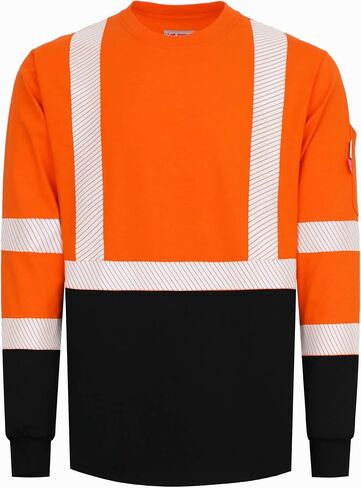 VATRENUS FR Shirts for Men High Visibility Flame Resistant Shirts 6oz Hi-Vis Reflective Shirts Men's Safety Shirts for Work in Saudi Arabia