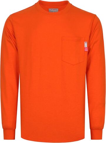 VATRENUS FR Shirts for Men High Visibility Flame Resistant Shirts 6oz Hi-Vis Reflective Shirts Men's Safety Shirts for Work in Saudi Arabia