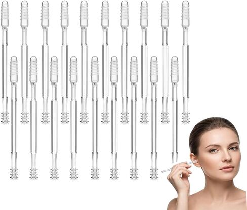 New Dual-Ended Sticky Ear Cleaning Sticks, 48Pcs Reusable and Washable Earwax Removal Tool, 360° Safe Ear Wax Removal for Adults, Eco-Friendly Gentle Resin Gel Ear Stick | resin gel ear stick in Saudi Arabia
