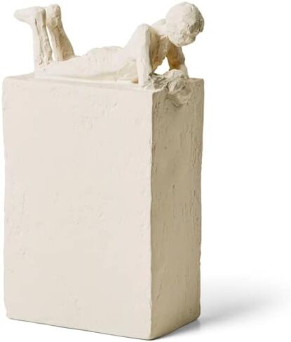 HAK KÄHLER Kahler Astro Aquarius Sculpture, White, 7.5" H x 4.9" D, Designed by Malene Bjelke, Gift Box Included in Saudi Arabia